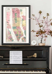 1869 New York City and Vicinity Map by Matthew Dripps