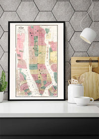 1869 New York City and Vicinity Map by Matthew Dripps