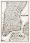 1850 New York City Map Black and White