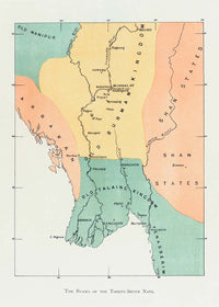 Map of the old Burman kingdom from 1906