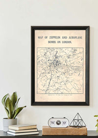 A Map of Bombs on London 1919