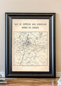A Map of Bombs on London 1919