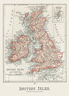 A cartographic map of the British Isles published in 1900