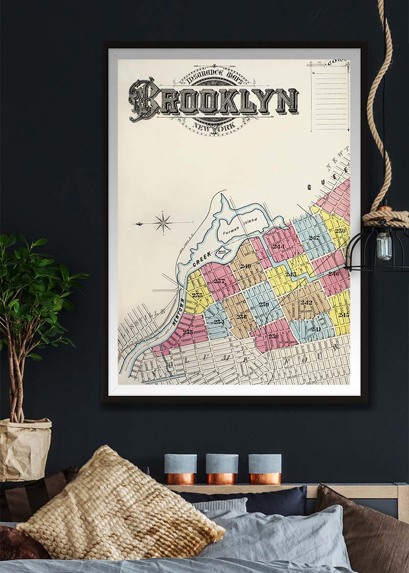 Brooklyn Fire Insurance Map New York 1888