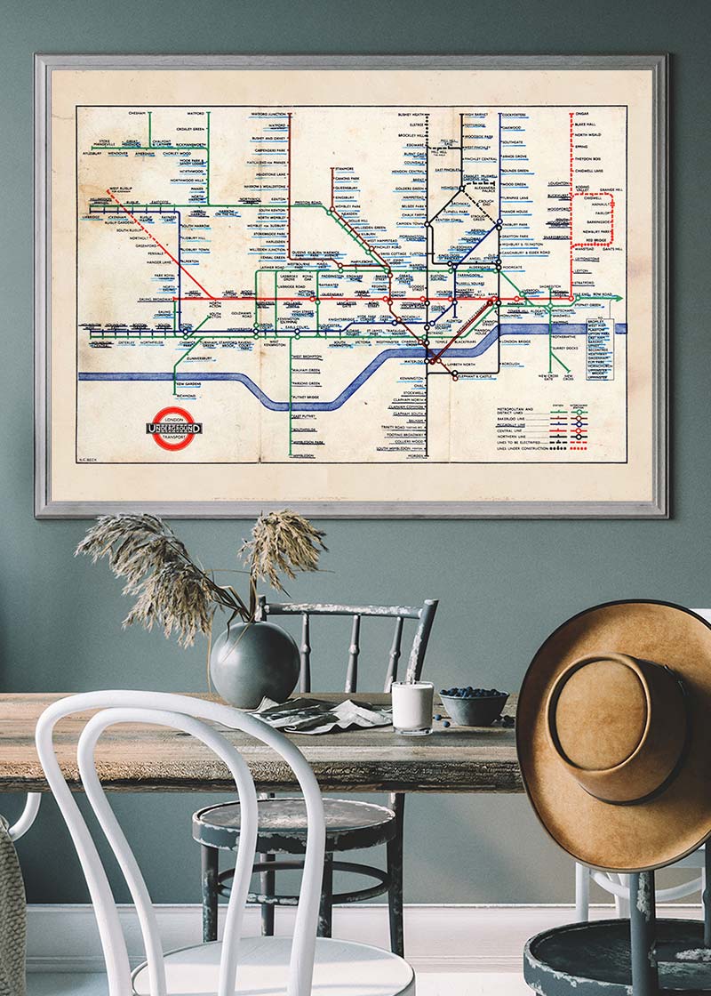 1947 London Underground Map