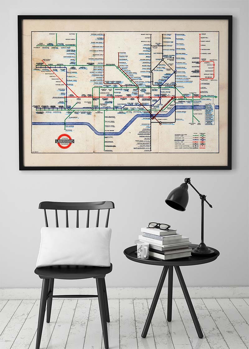 1947 London Underground Map
