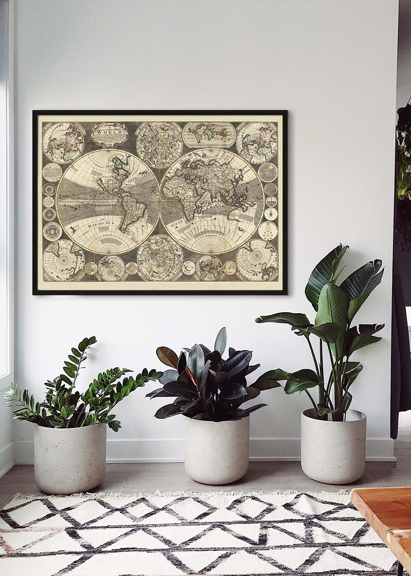 New Correct Map of the World from 1702