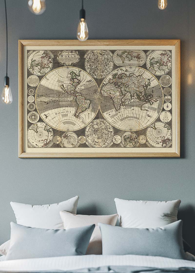 New Correct Map of the World from 1702