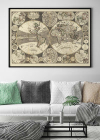 New Correct Map of the World from 1702