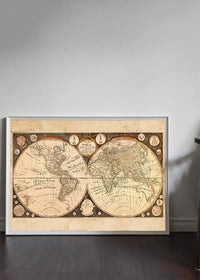 Captain Cook new Discoveries World Map 1799
