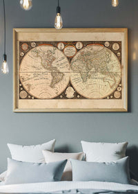 Captain Cook new Discoveries World Map 1799