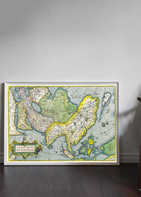 Antique Maps of Asia Abraham Ortelius from 1570