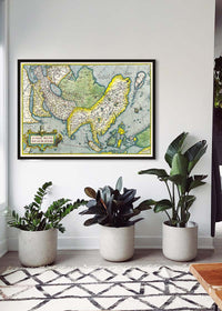 Antique Maps of Asia Abraham Ortelius from 1570