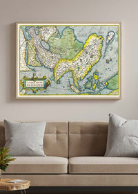 Antique Maps of Asia Abraham Ortelius from 1570