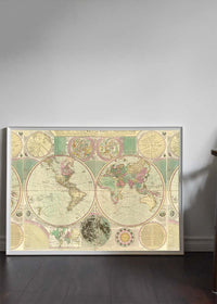 Bowles New and Accurate Map of the World by Dialing