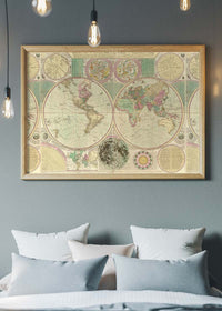 Bowles New and Accurate Map of the World by Dialing