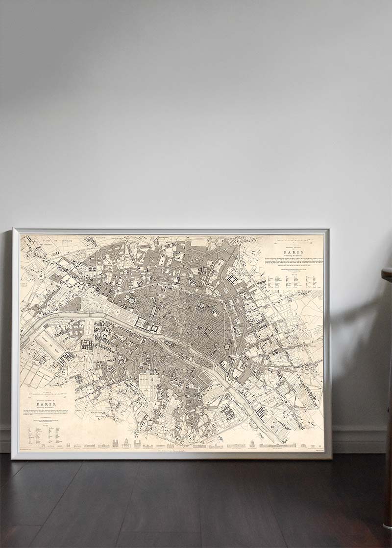 Eastern Division Of Paris 1834 By W B Clarke And James Shury