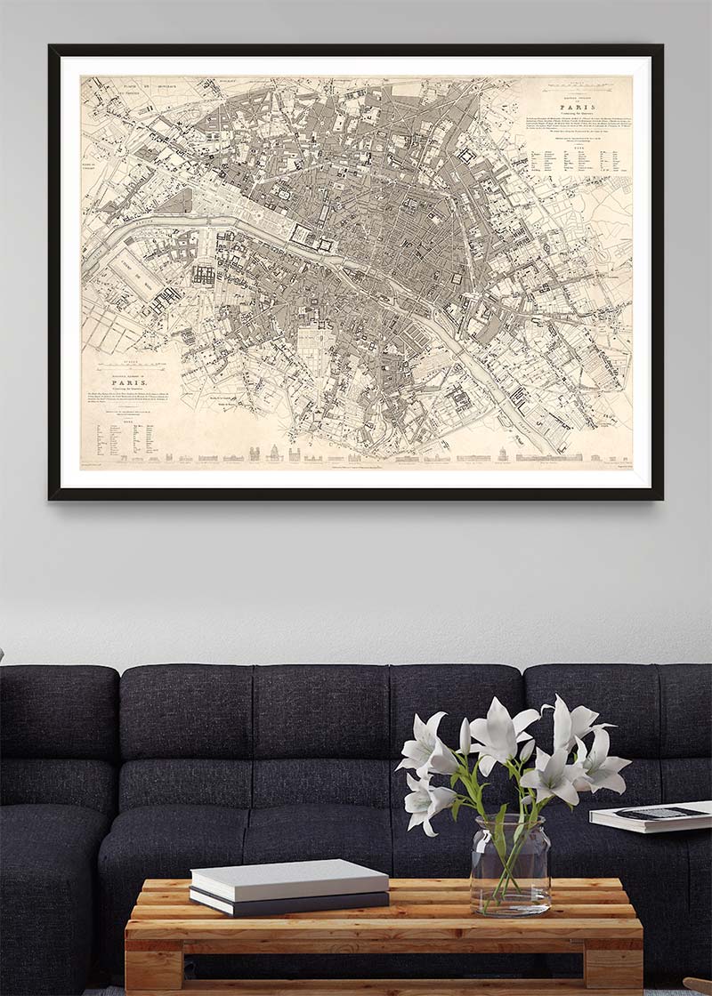 Eastern Division Of Paris 1834 By W B Clarke And James Shury