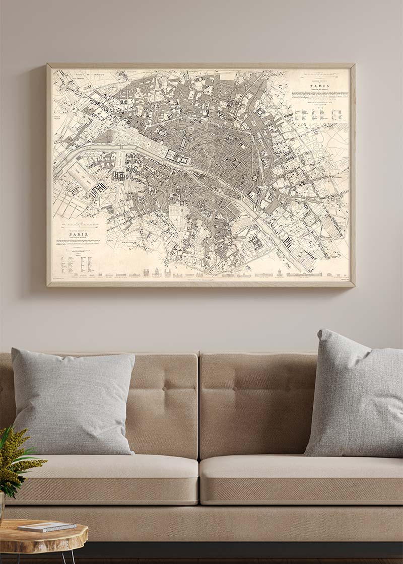 Eastern Division Of Paris 1834 By W B Clarke And James Shury