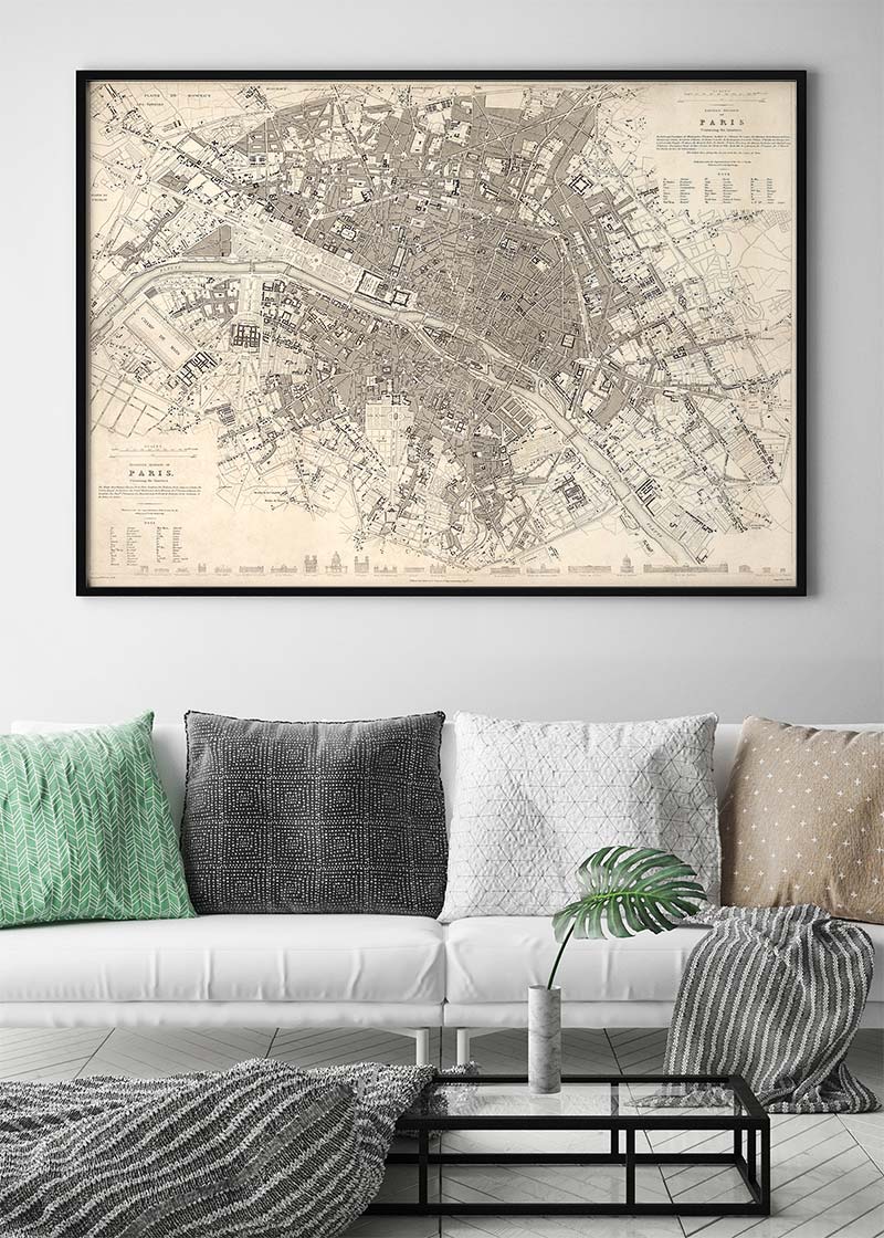 Eastern Division Of Paris 1834 By W B Clarke And James Shury