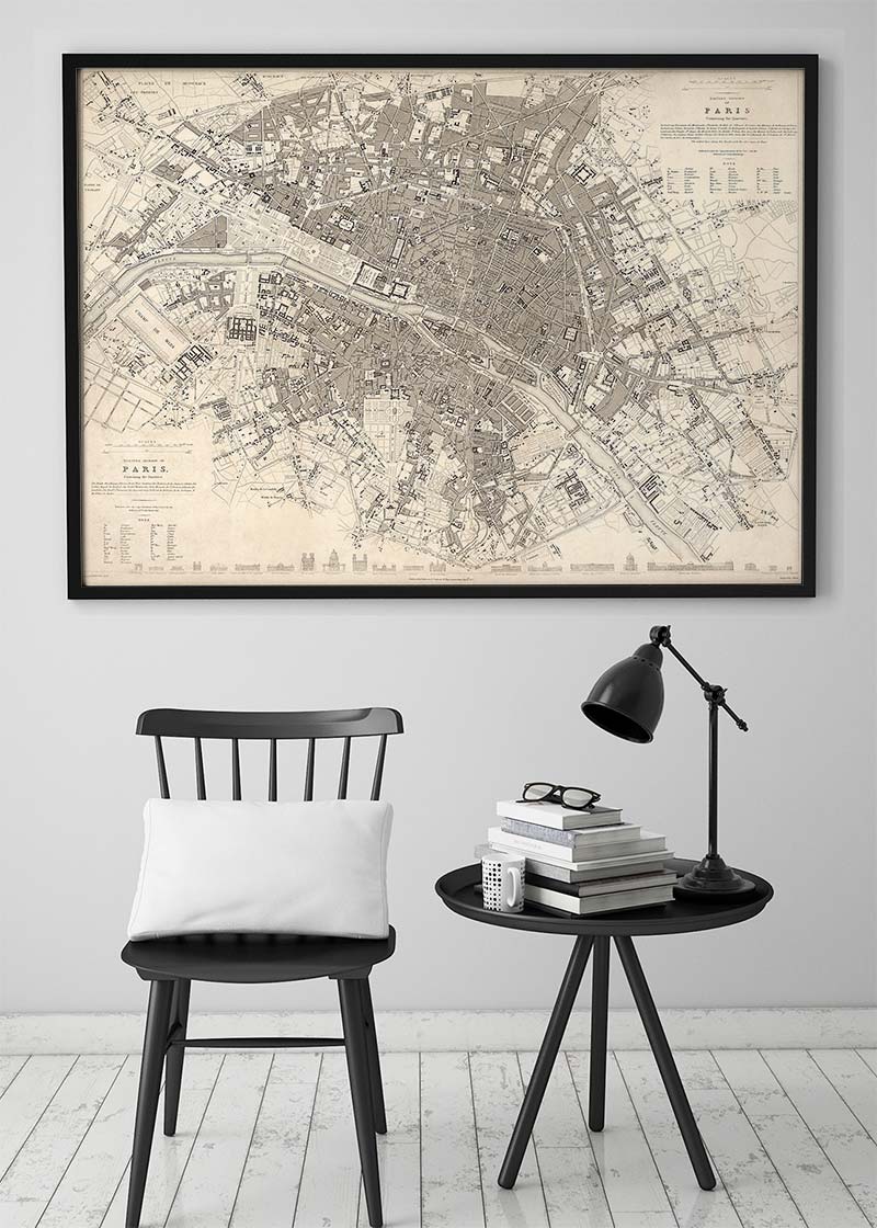 Eastern Division Of Paris 1834 By W B Clarke And James Shury