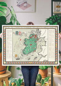 Irish Free State & Northern Ireland Map from 1929 By Macdonald Gil