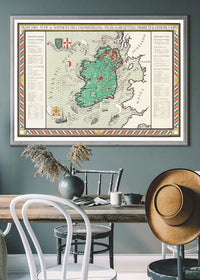 Irish Free State & Northern Ireland Map from 1929 By Macdonald Gil