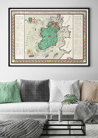 Irish Free State & Northern Ireland Map from 1929 By Macdonald Gil