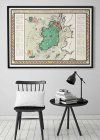 Irish Free State & Northern Ireland Map from 1929 By Macdonald Gil