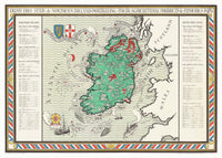Irish Free State & Northern Ireland Map from 1929 By Macdonald Gil