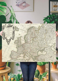 1782 Janvier Map Of Europe