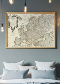 1782 Janvier Map Of Europe