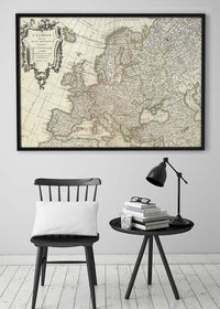 1782 Janvier Map Of Europe