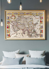 Antique Map Of The World Map Of Asia by Jan Jansson 1632