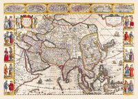 Antique Map Of The World Map Of Asia by Jan Jansson 1632