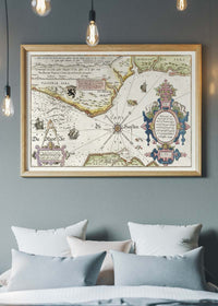 Old Map Of The Normandie Coast