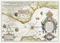 Old Map Of The Normandie Coast