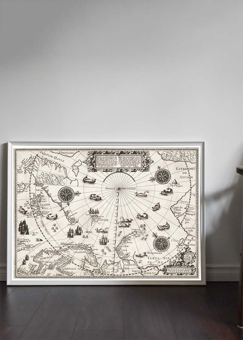 Map Of The Arctic from 1598
