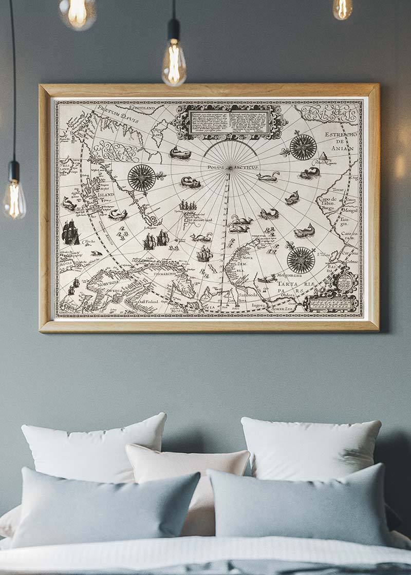 Map Of The Arctic from 1598
