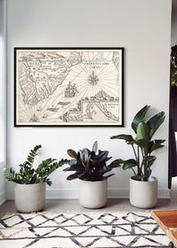 Vintage Oceanic Map