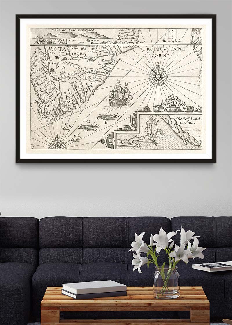 Vintage Oceanic Map