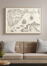 Vintage Oceanic Map