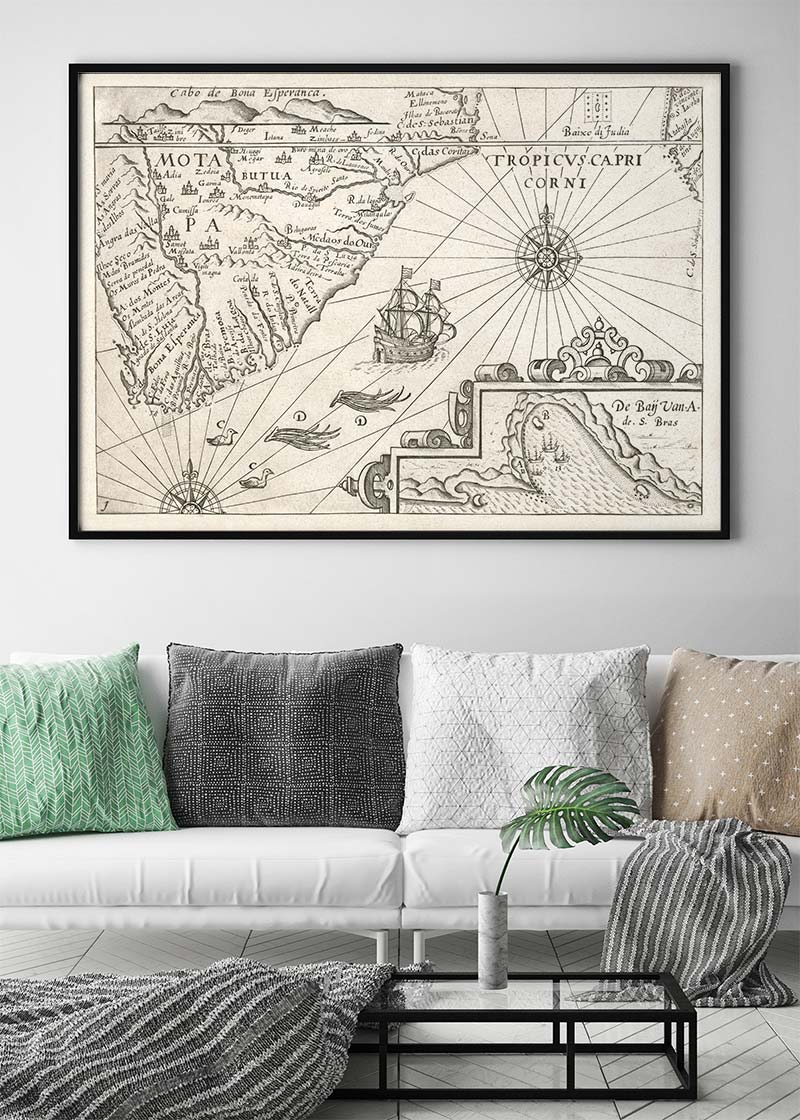 Vintage Oceanic Map