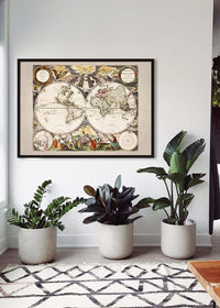 New World Map By Goos Pieter