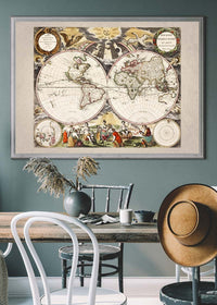 New World Map By Goos Pieter