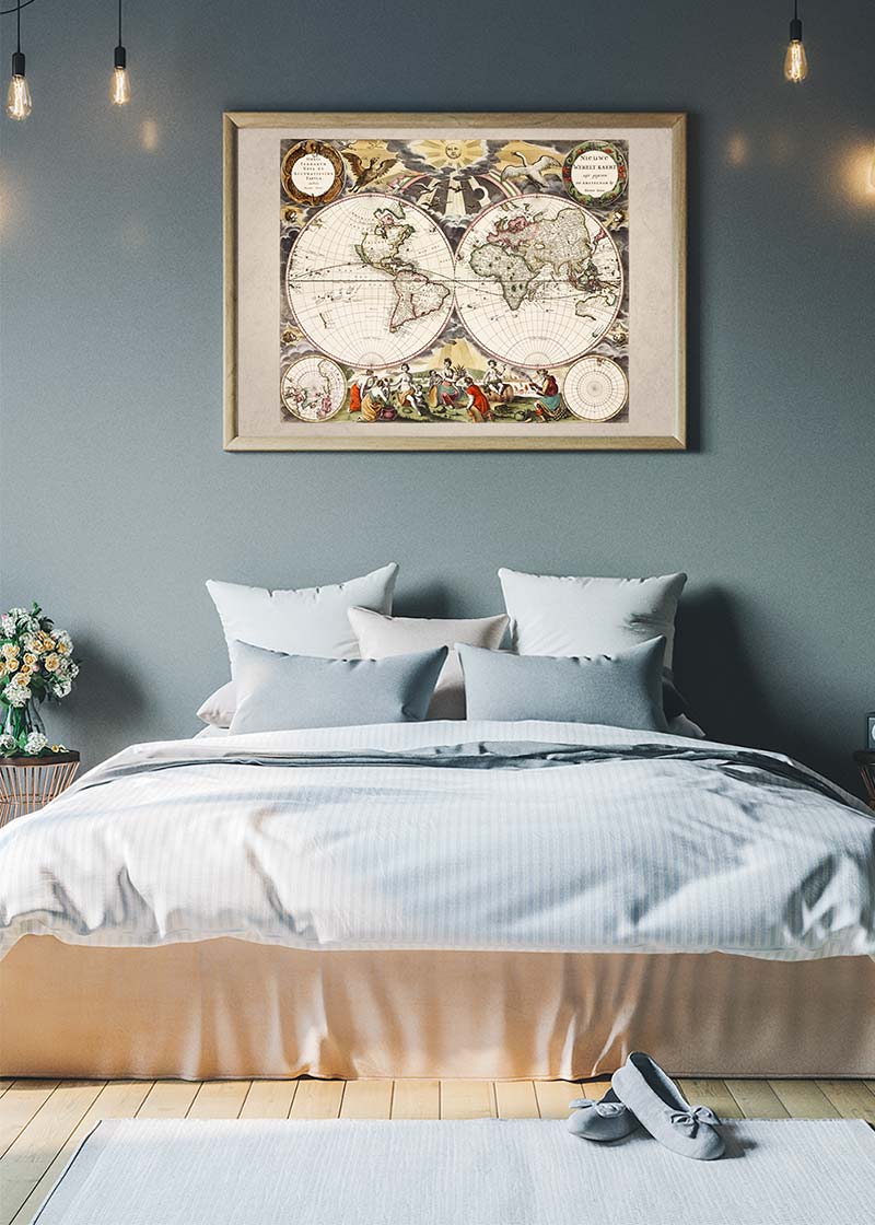 New World Map By Goos Pieter