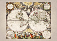New World Map By Goos Pieter
