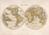 Vintage World Map By Gilmour And Dean