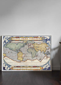 Antique Map Of The World Map Of The World by Abraham Ortelius