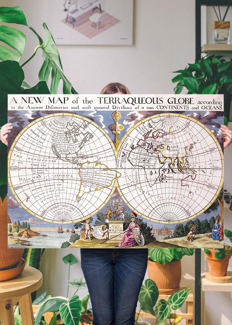 A New Map Of The Terraqueous Globe